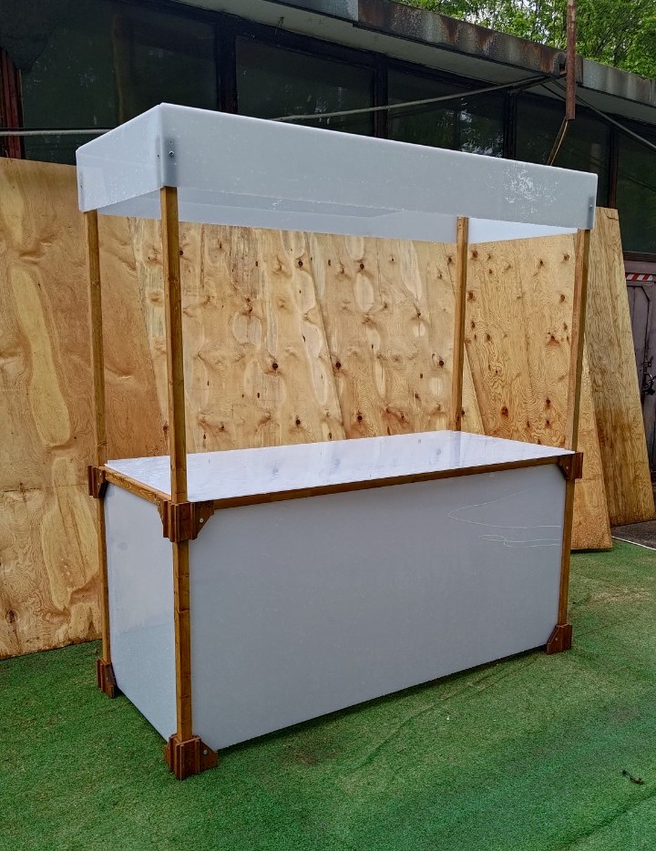 Прилавок LyaleExpo белый 2×1. Аренда